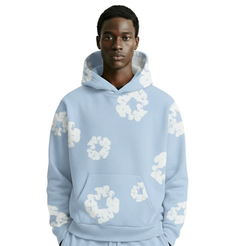 Moletom Denim Tears The Cotton Wreath Powder Blue