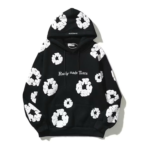 READYMADE x Denim Tears Cotton Wreath Hoodie 'Black/White'