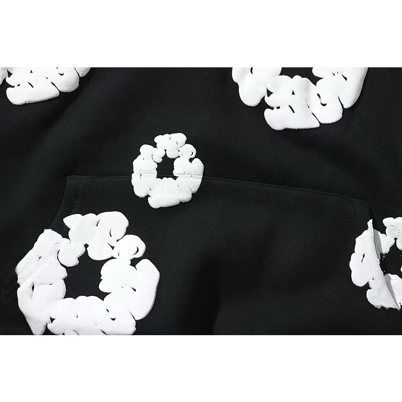 READYMADE x Denim Tears Cotton Wreath Hoodie 'Black/White'
