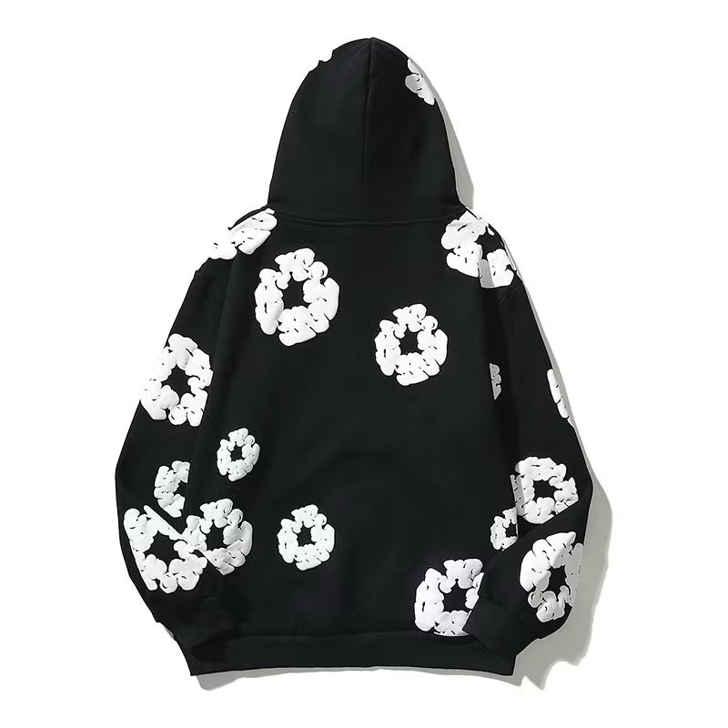 READYMADE x Denim Tears Cotton Wreath Hoodie 'Black/White'